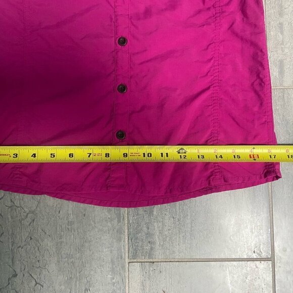 EMS Eastern Mountain Sports Sleeveless Collared Hiking Button Down Shirt Pink XS - Picture 6 of 9